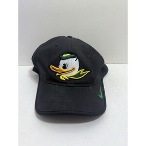 Nike True Oregon Ducks Dri-Fit Adjustable Black Hat Cap NCAA Football